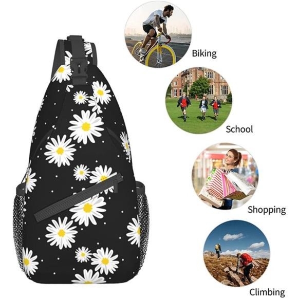 Sling Bag Women Crossbody Chest Backpack Hiking Daypack Men Travel Casual main image 4